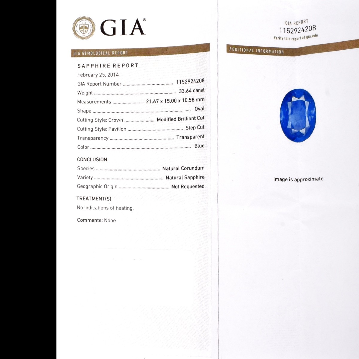 GIA / AGL 33.64 Ceylon Sapphire Ring