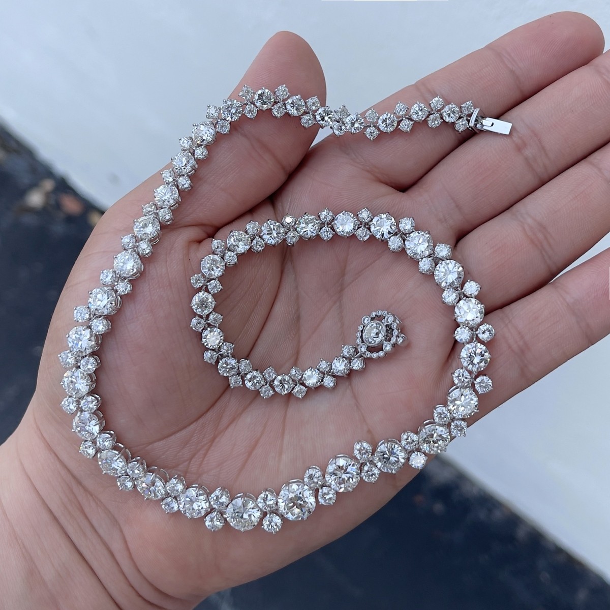 Diamond and Platinum Necklace