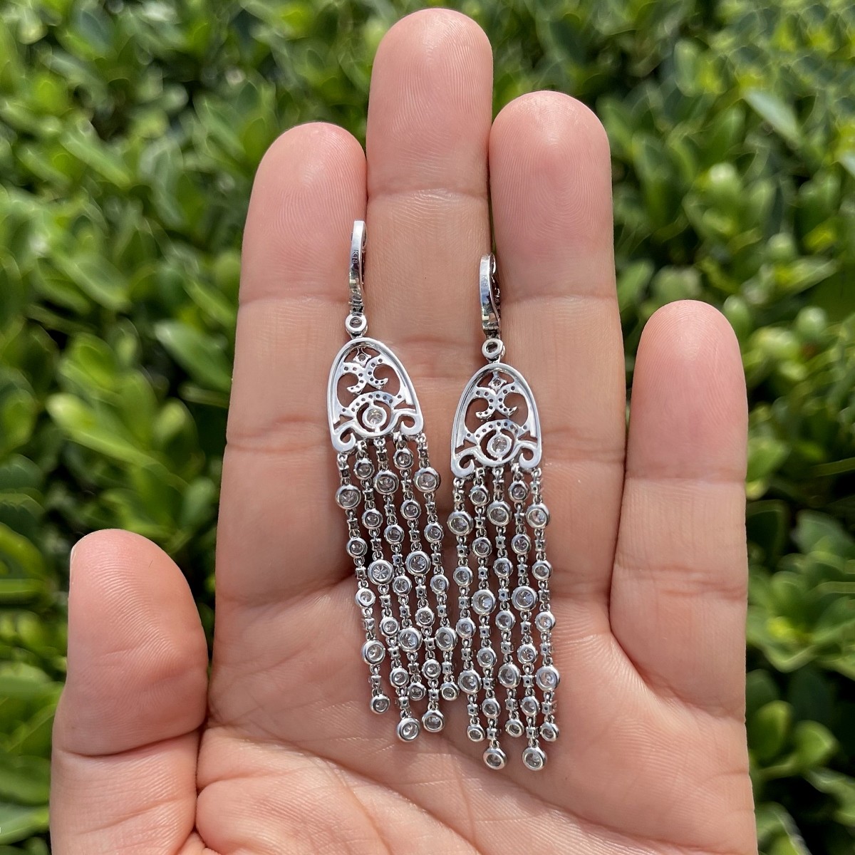 Diamond and 18K Earrings