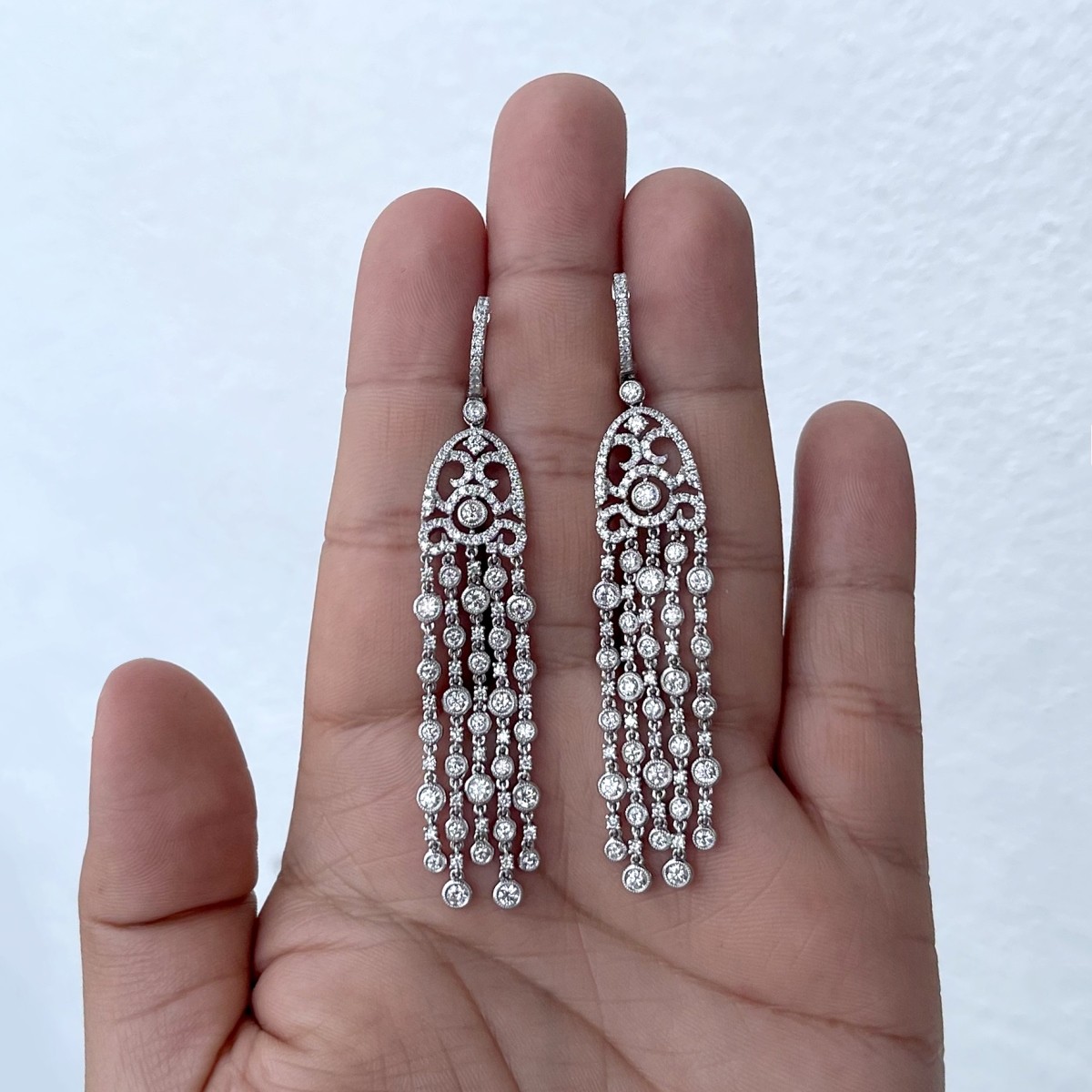 Diamond and 18K Earrings