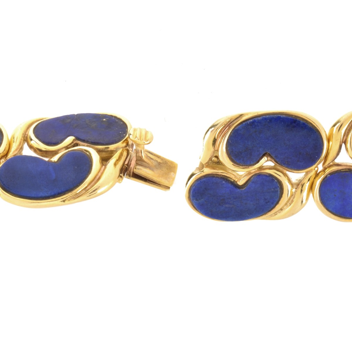 Lapis and 18K Link Bracelet