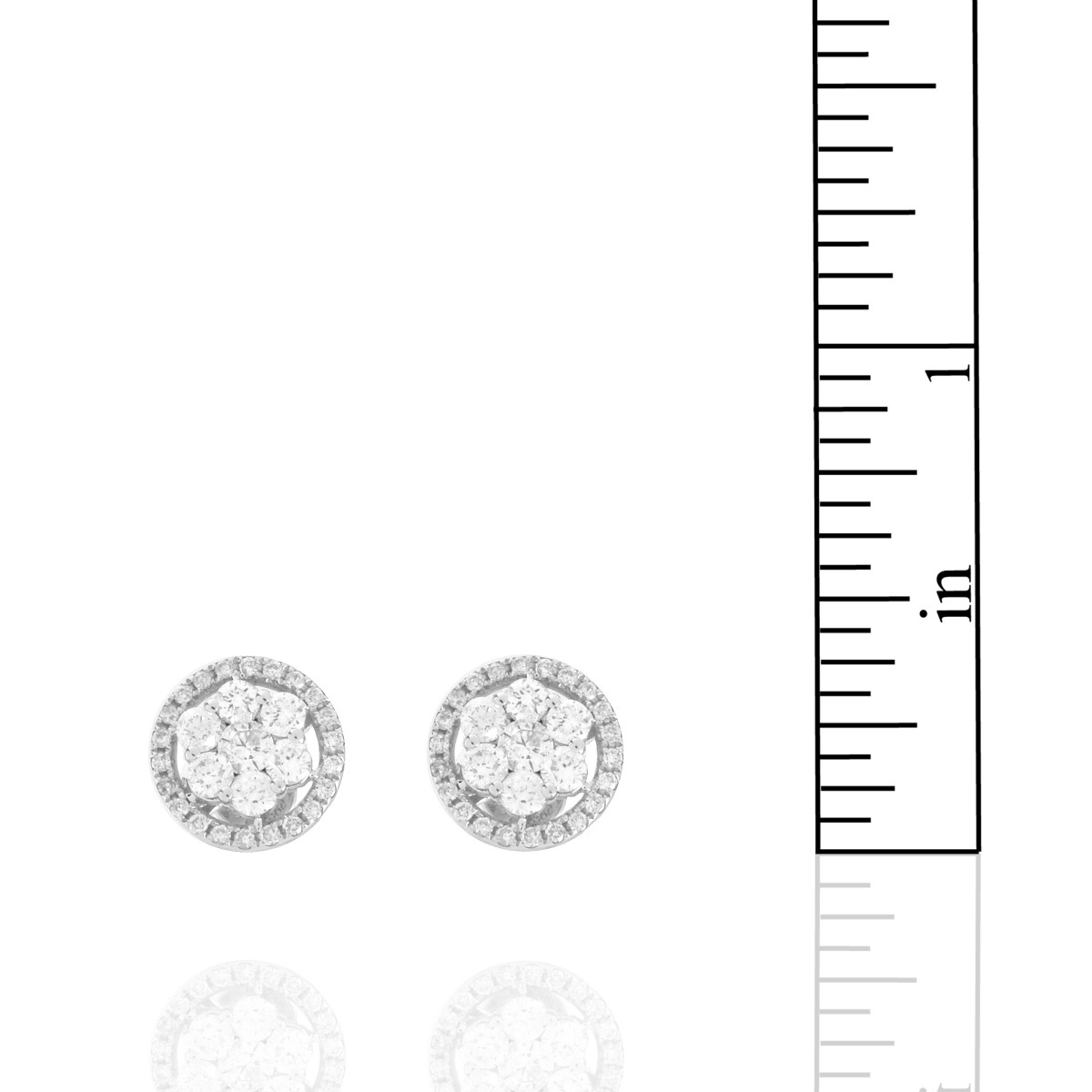 Diamond and 14K Ear Studs