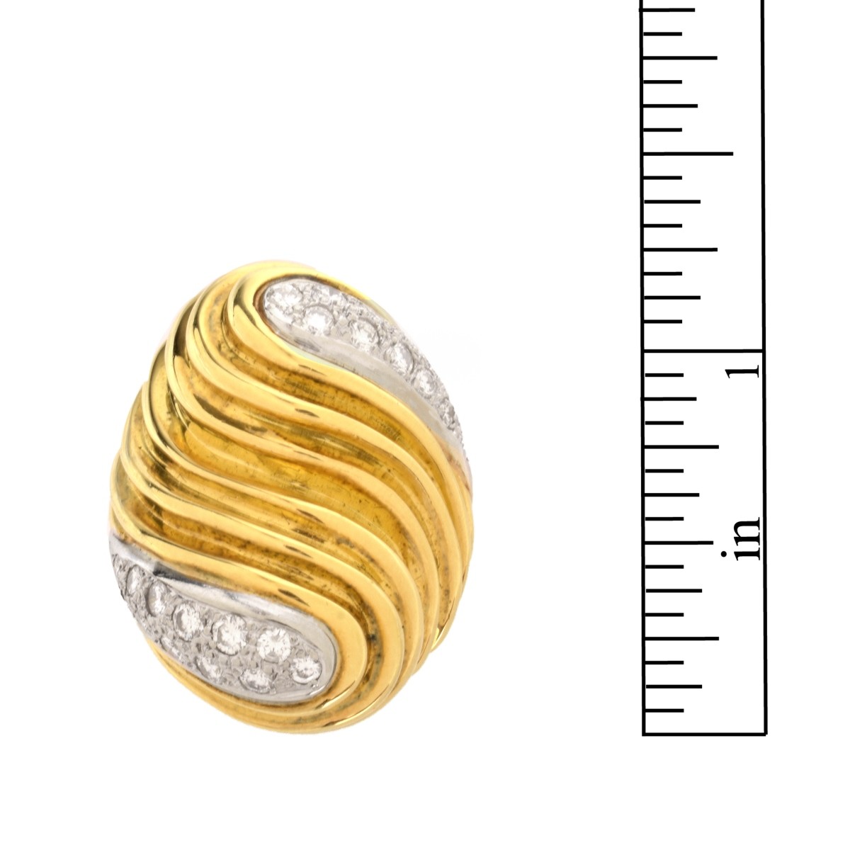 Diamond and 18K Ring