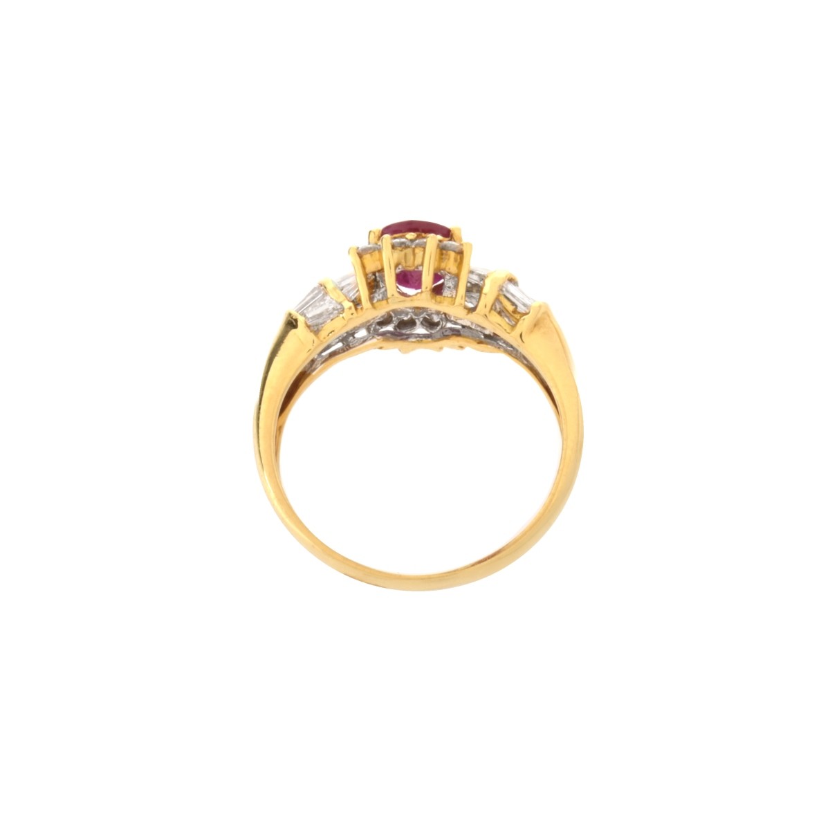 Ruby, Diamond and 14K Ring