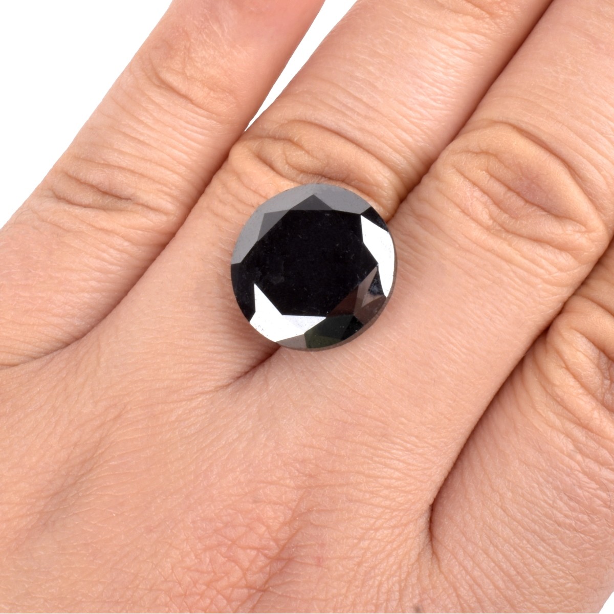 IGL 21.78ct Black Diamond