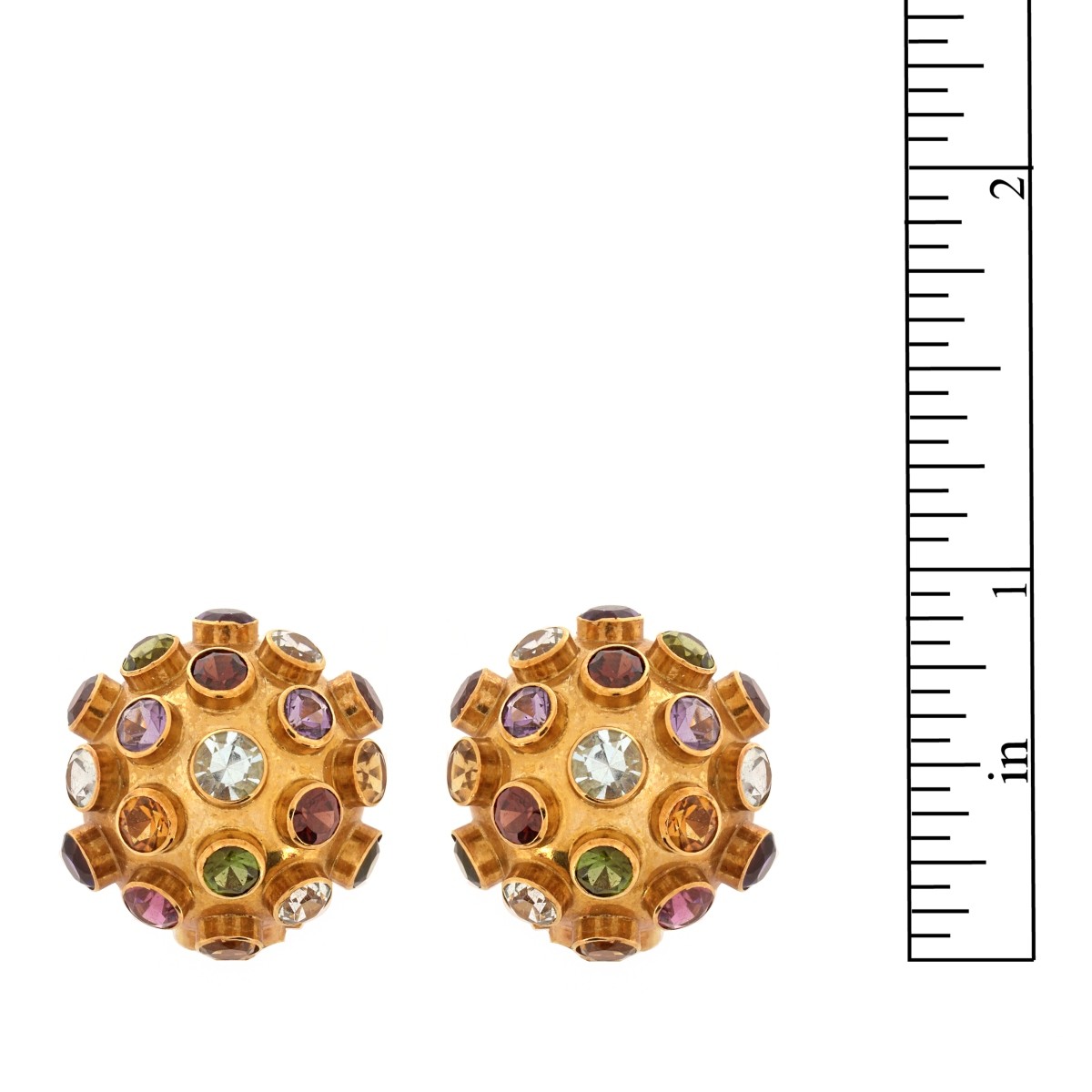 H. Stern Gemstone and 18K Earrings