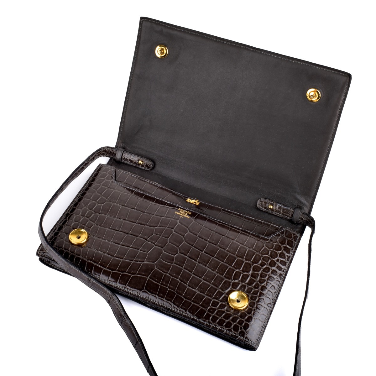 Hermes Alligator Shoulder Bag