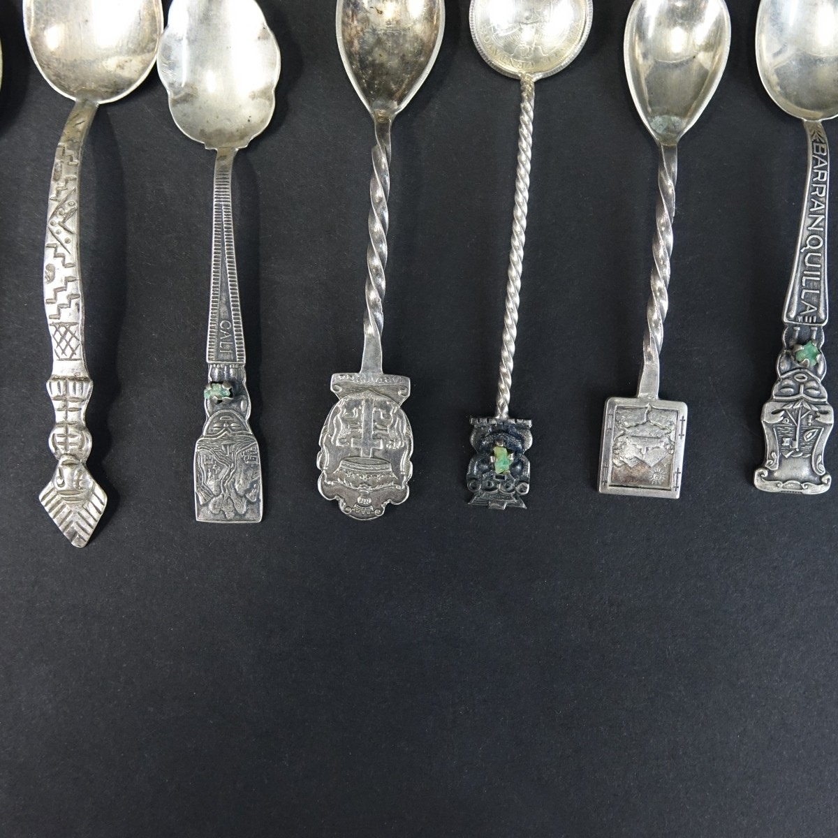 Sterling & 900 Silver Souvenir Spoons