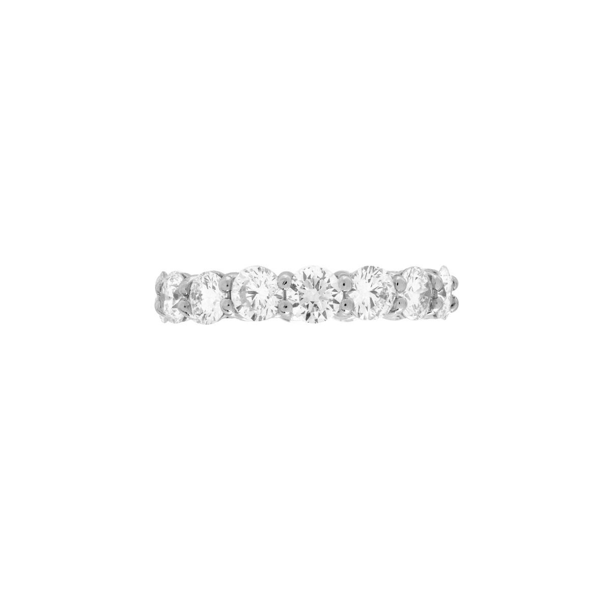 Diamond and Platinum Eternity Band