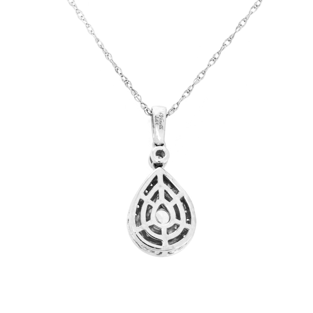 Diamond and 14K Pendant Necklace