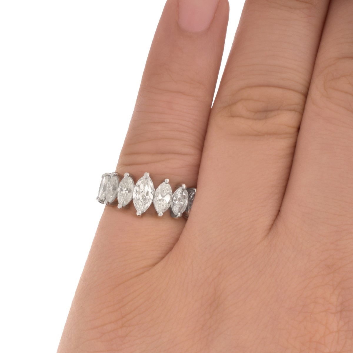 Diamond and Platinum Eternity Band