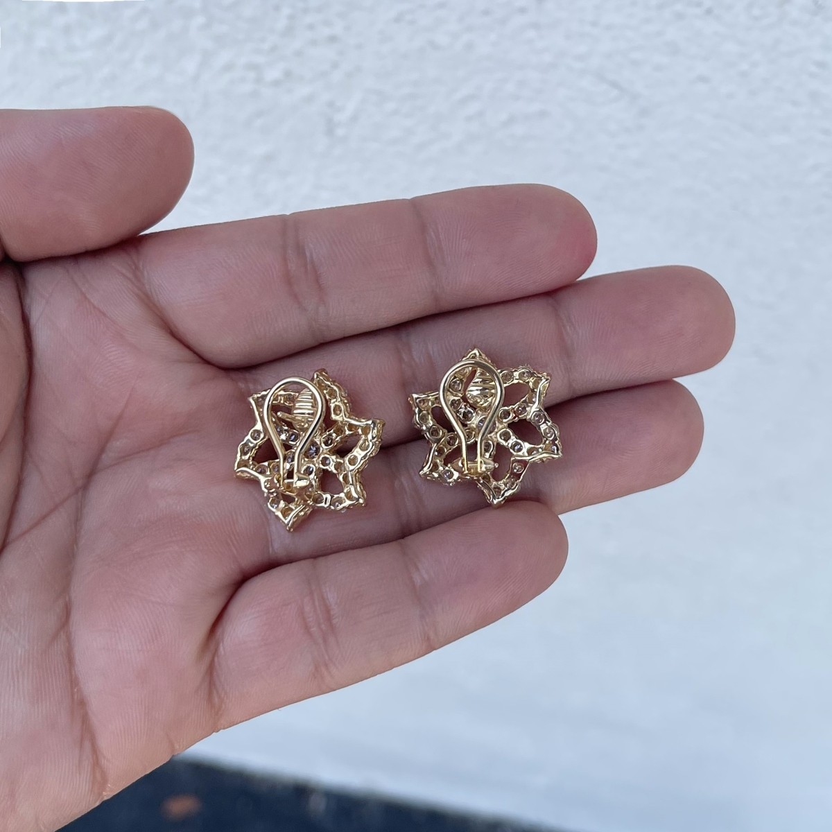 Diamond and 14K Earrings