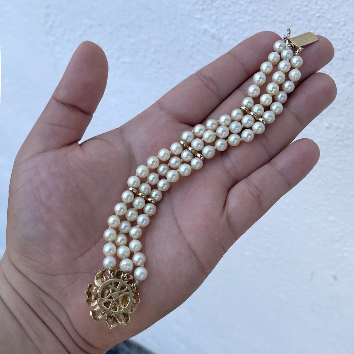 Pearl and 14K Bracelet