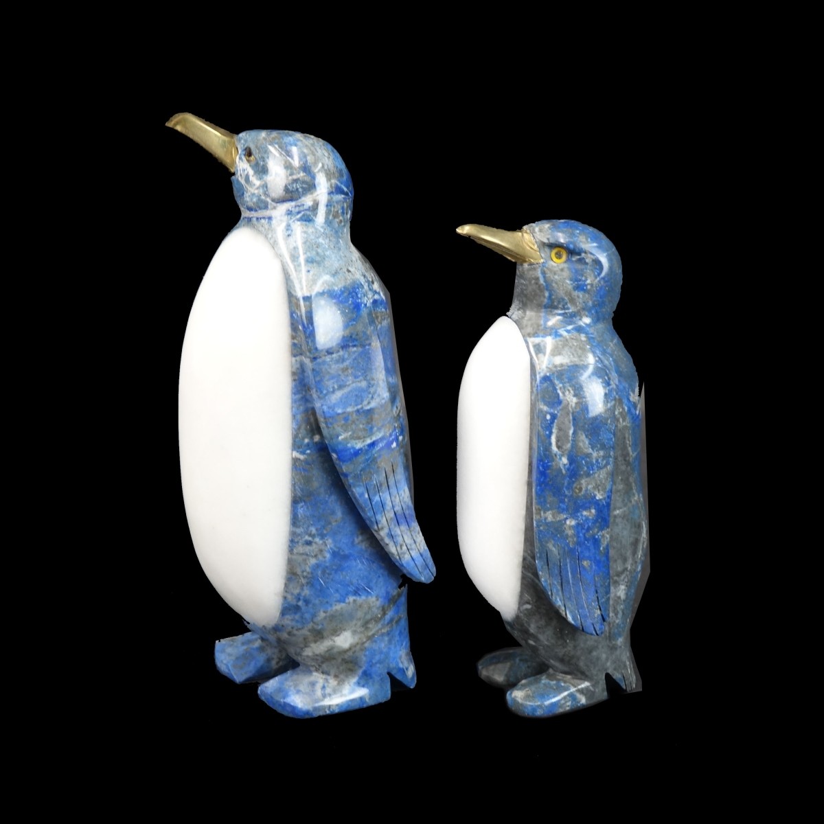 (2) Lapis Lazuli Penguins