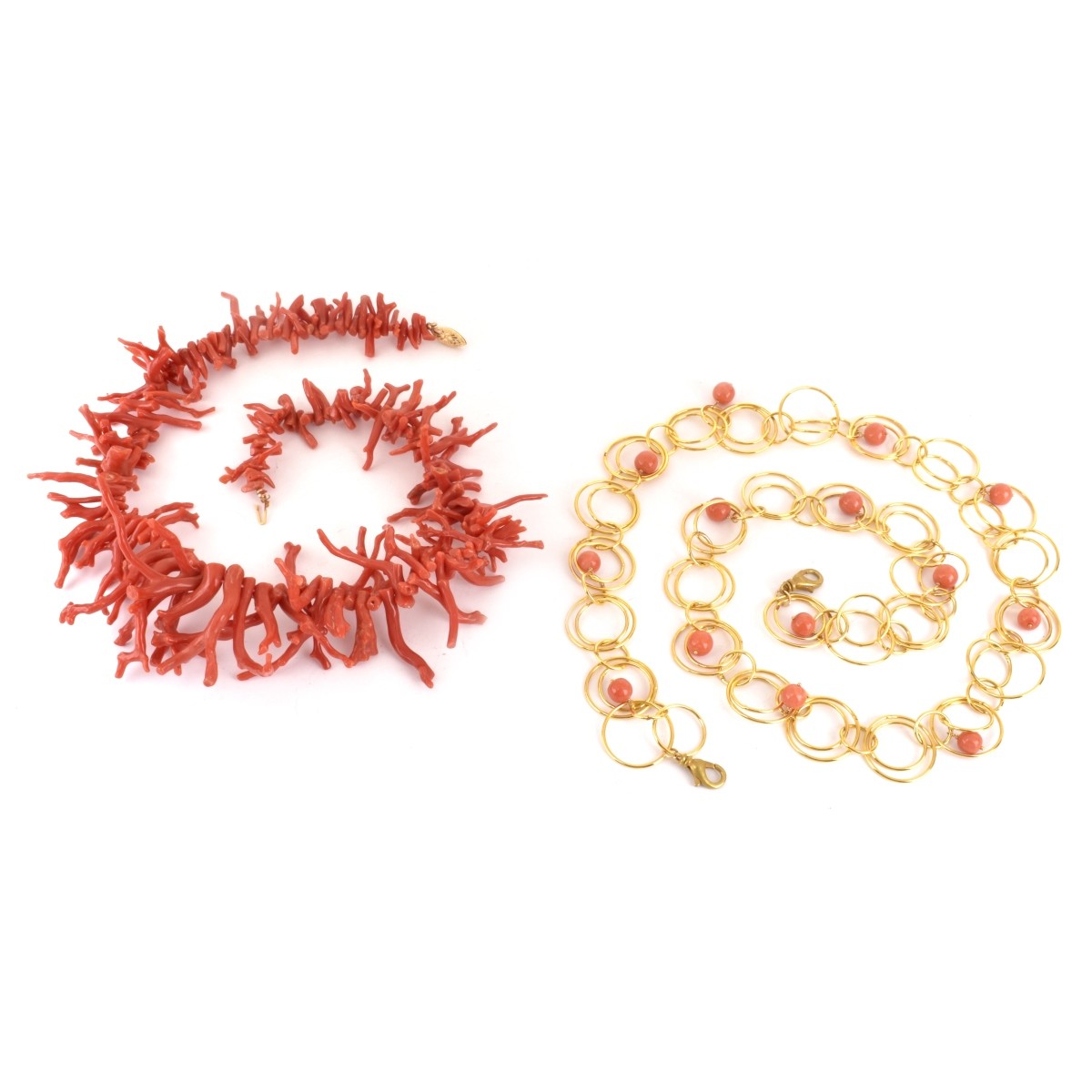 Two Coral Necklaces