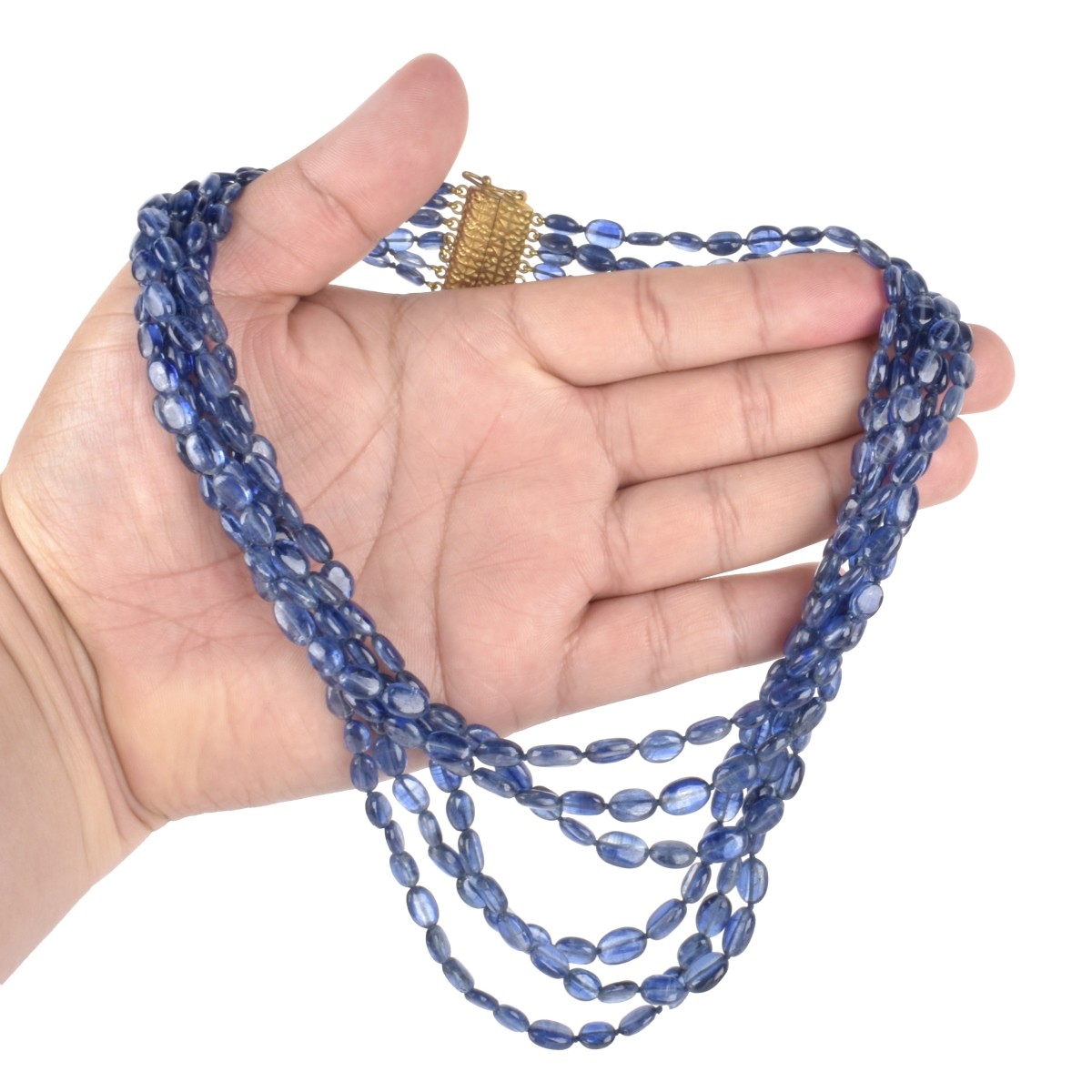 Iolite Bead Necklace