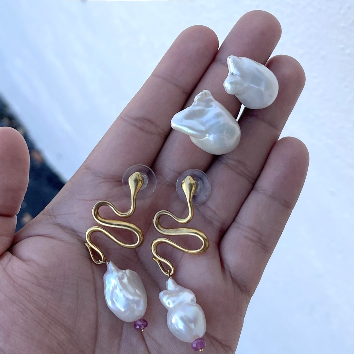 Baroque Pearl Earrings