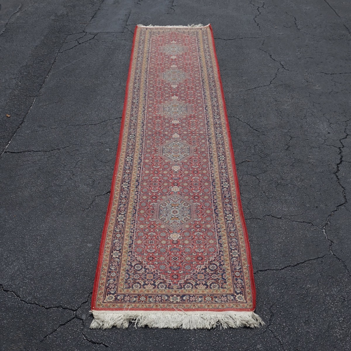 Semi Antique Persian Oriental Wool Runner