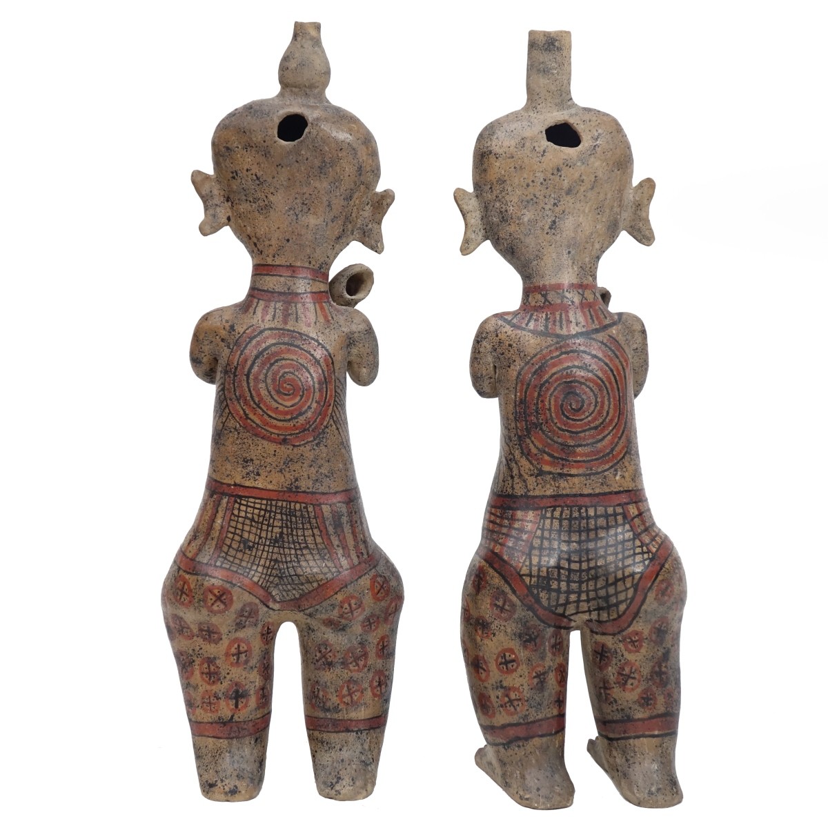 Pair of Pre Columbian Style Figures
