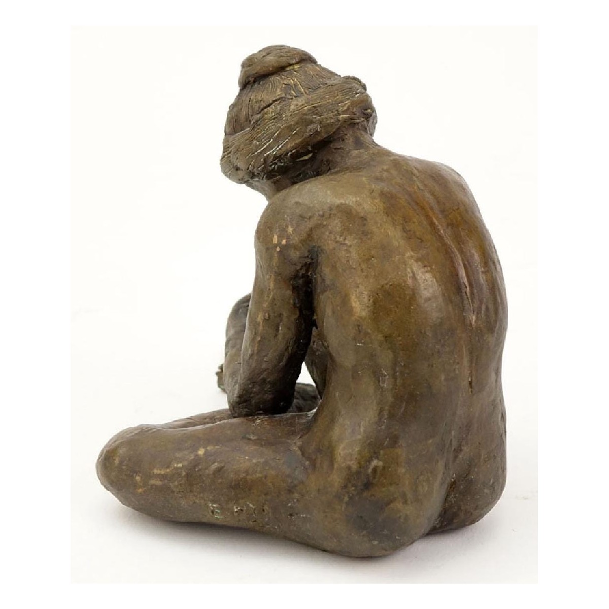 Bronze Sculpture of a Seated Woman.