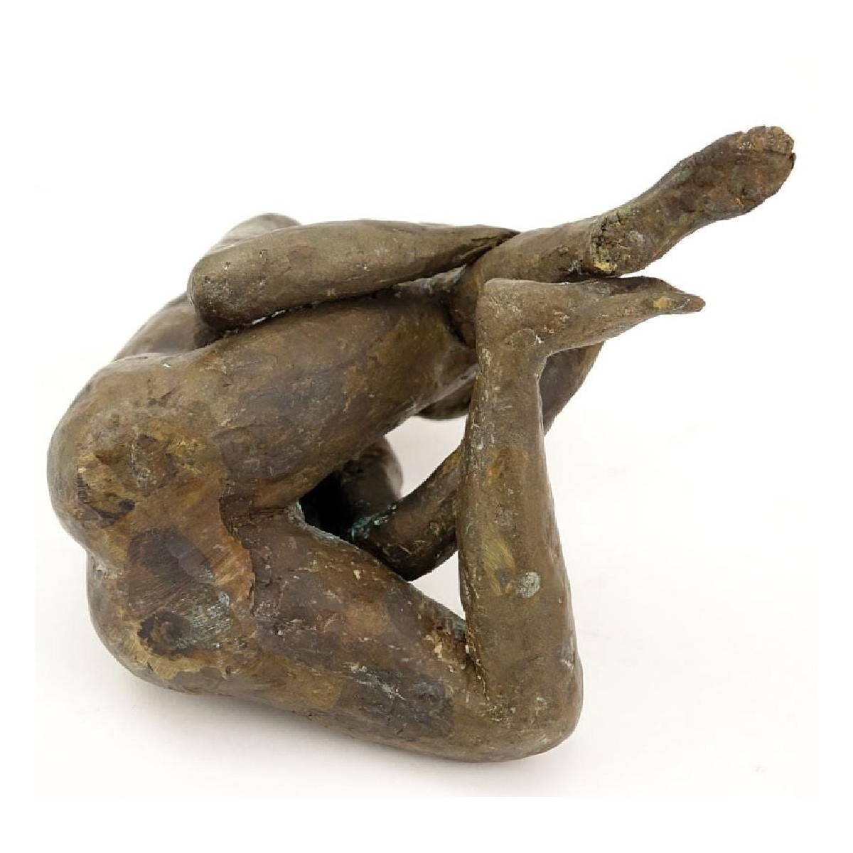 Bronze Sculpture of a Seated Woman.