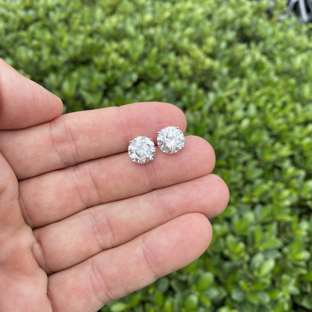 8.97ct Diamond Ear Studs