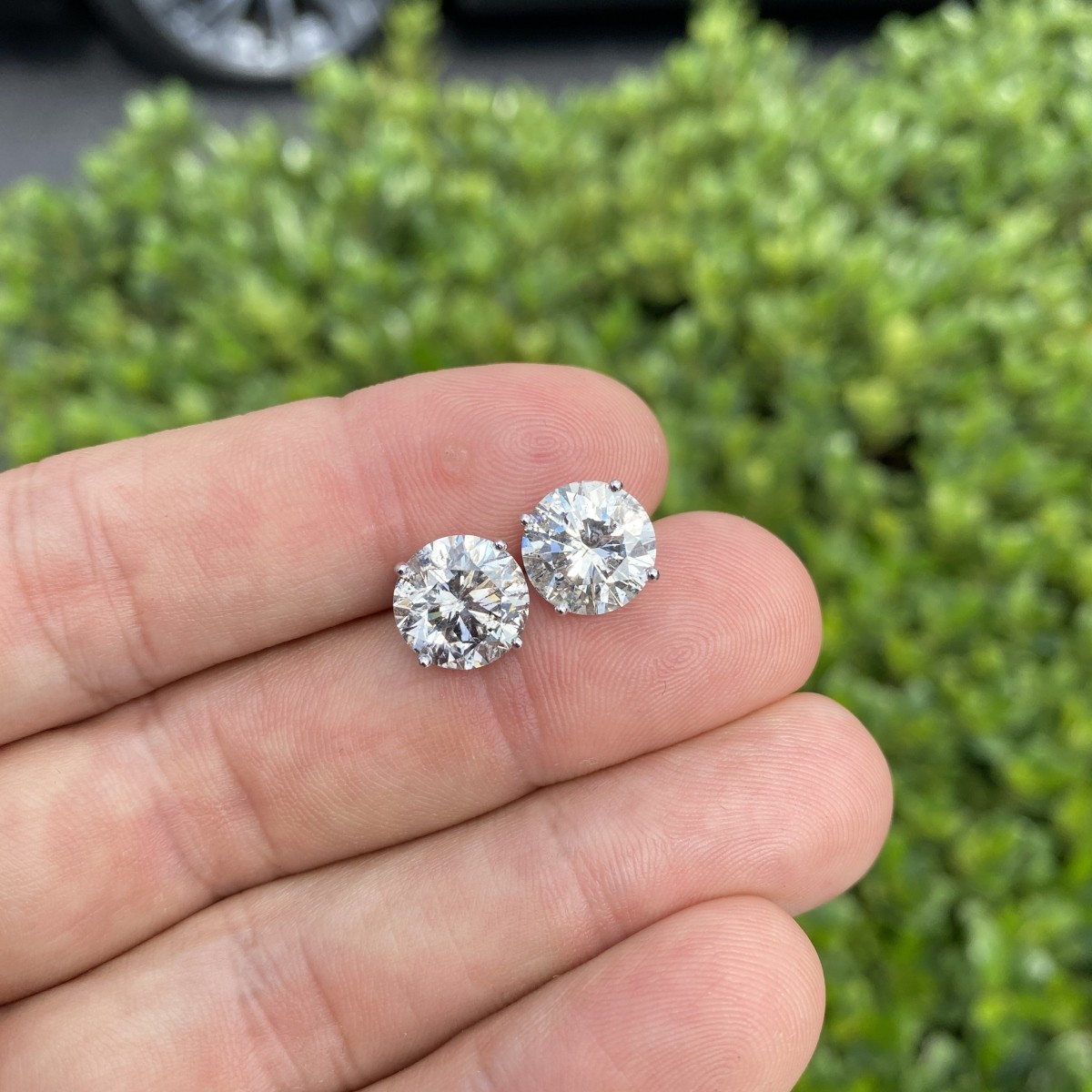 8.97ct Diamond Ear Studs