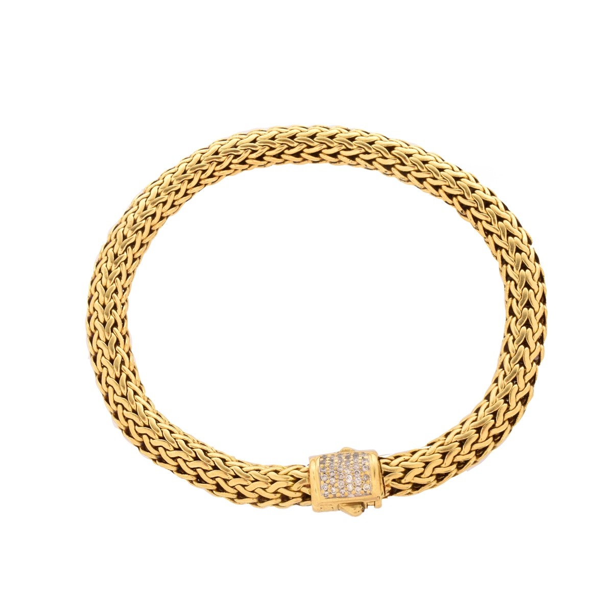 John Hardy 18K and Diamond Bracelet