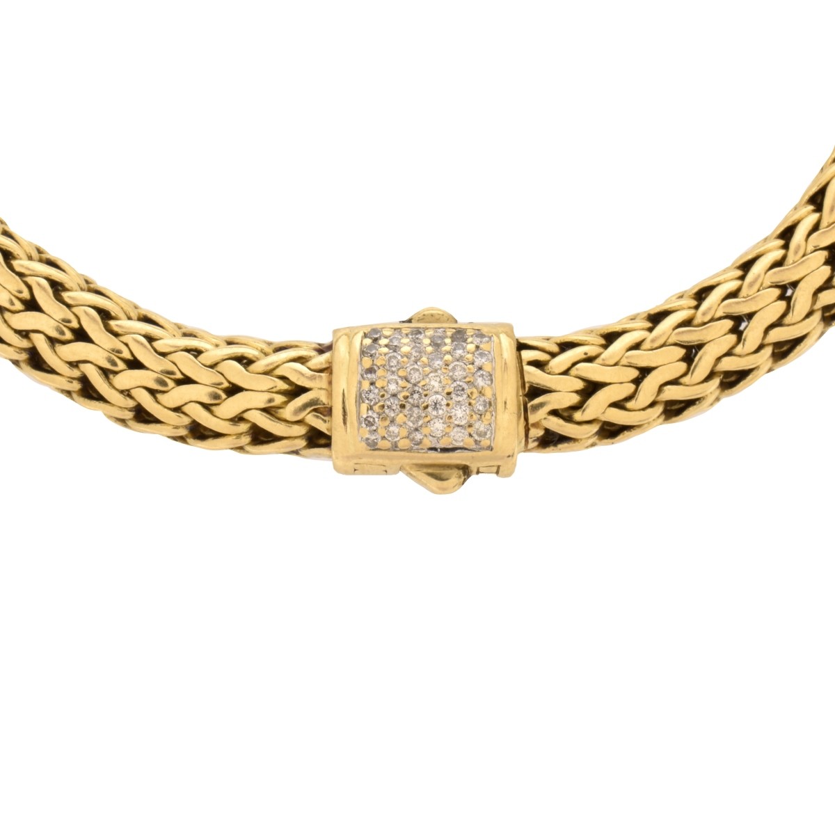 John Hardy 18K and Diamond Bracelet