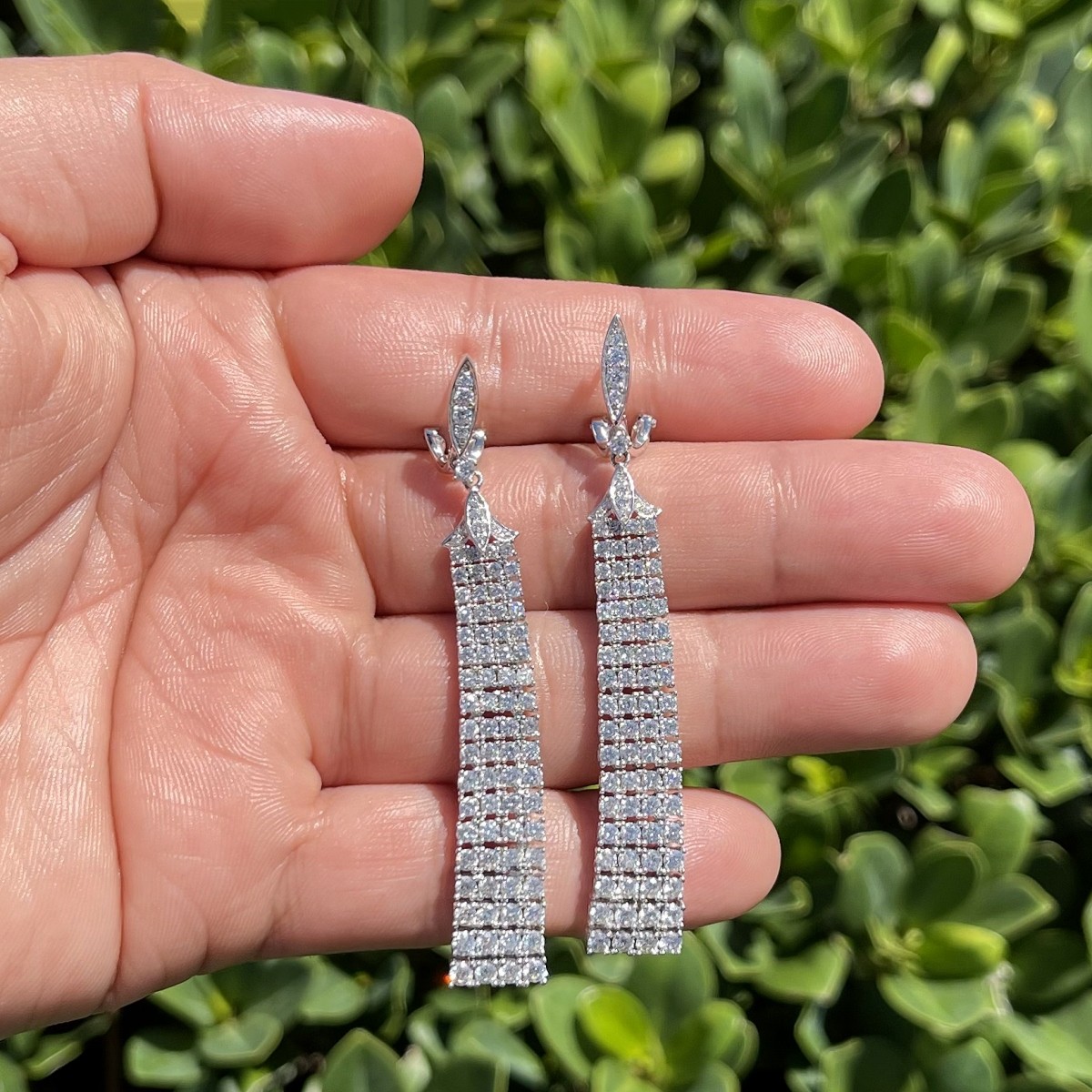 Diamond and 18K Earrings