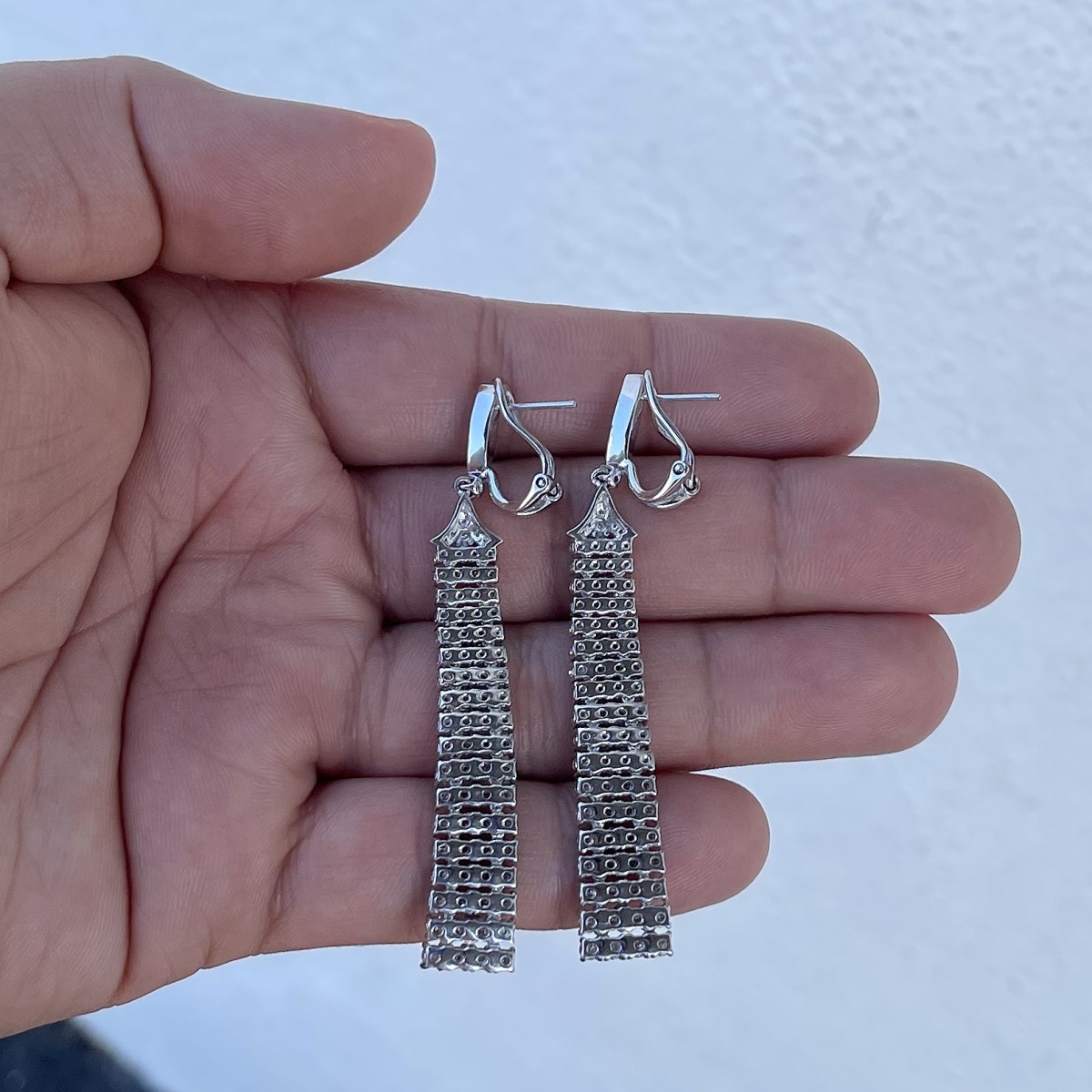 Diamond and 18K Earrings