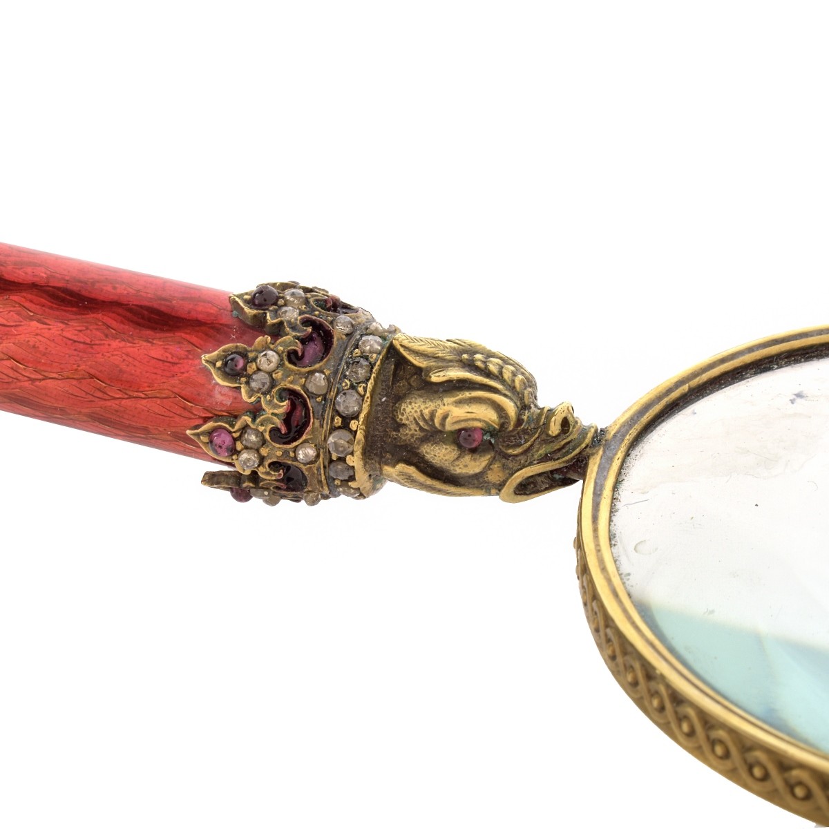 Russian Letter Opener and Magnifying Glass