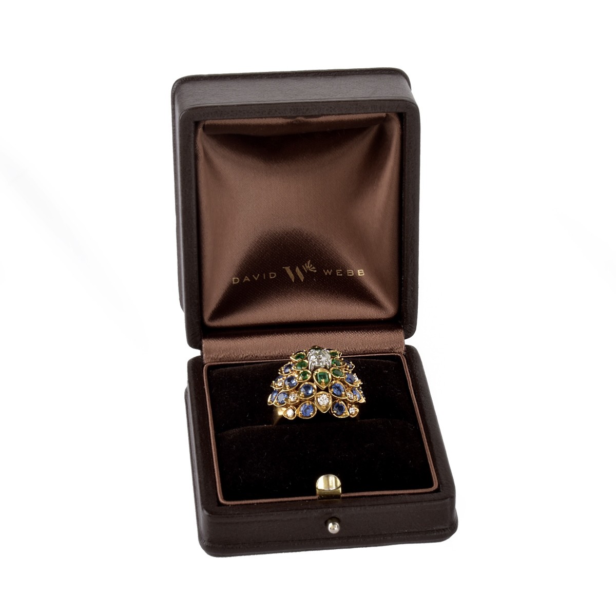 David Webb Gemstone and 18K Ring