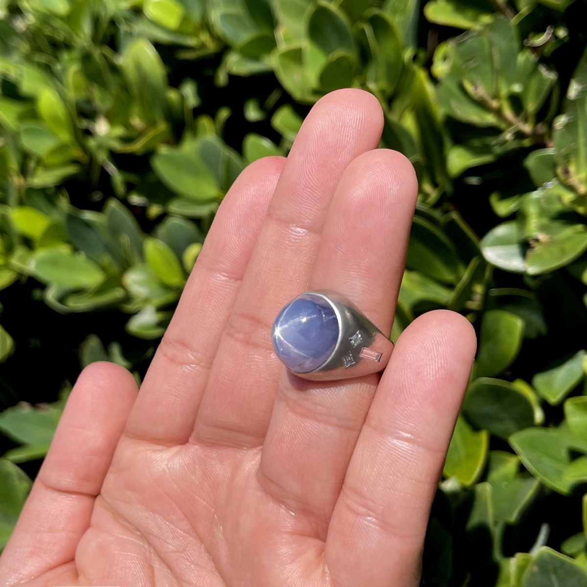 Sapphire, Diamond and 14K Ring