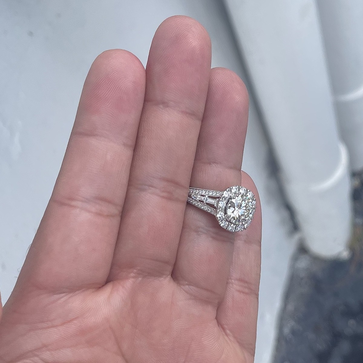 Diamond and 18K Ring