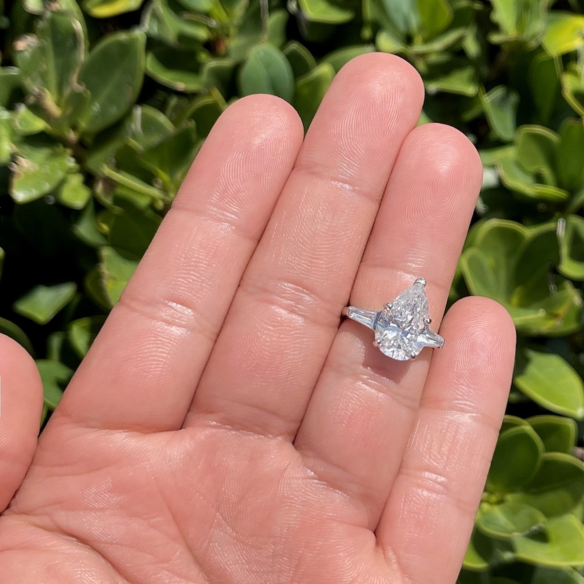 EGL Diamond and Platinum Ring
