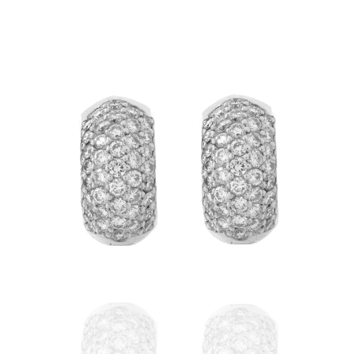 Diamond and 18K Earrings