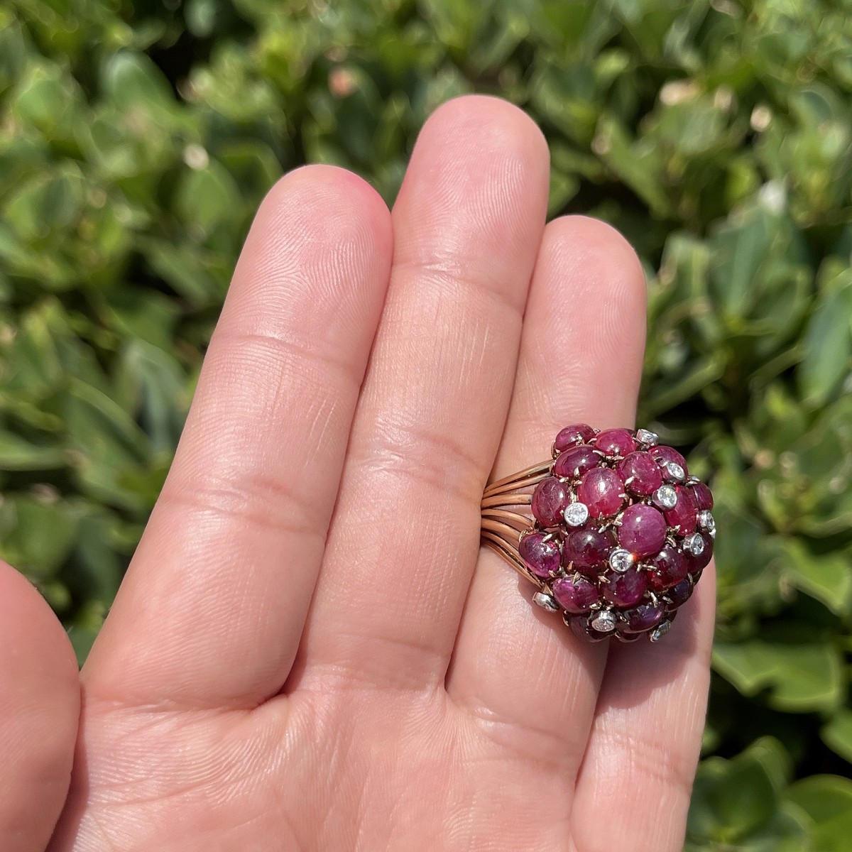 Ruby, Diamond and 18K Ring