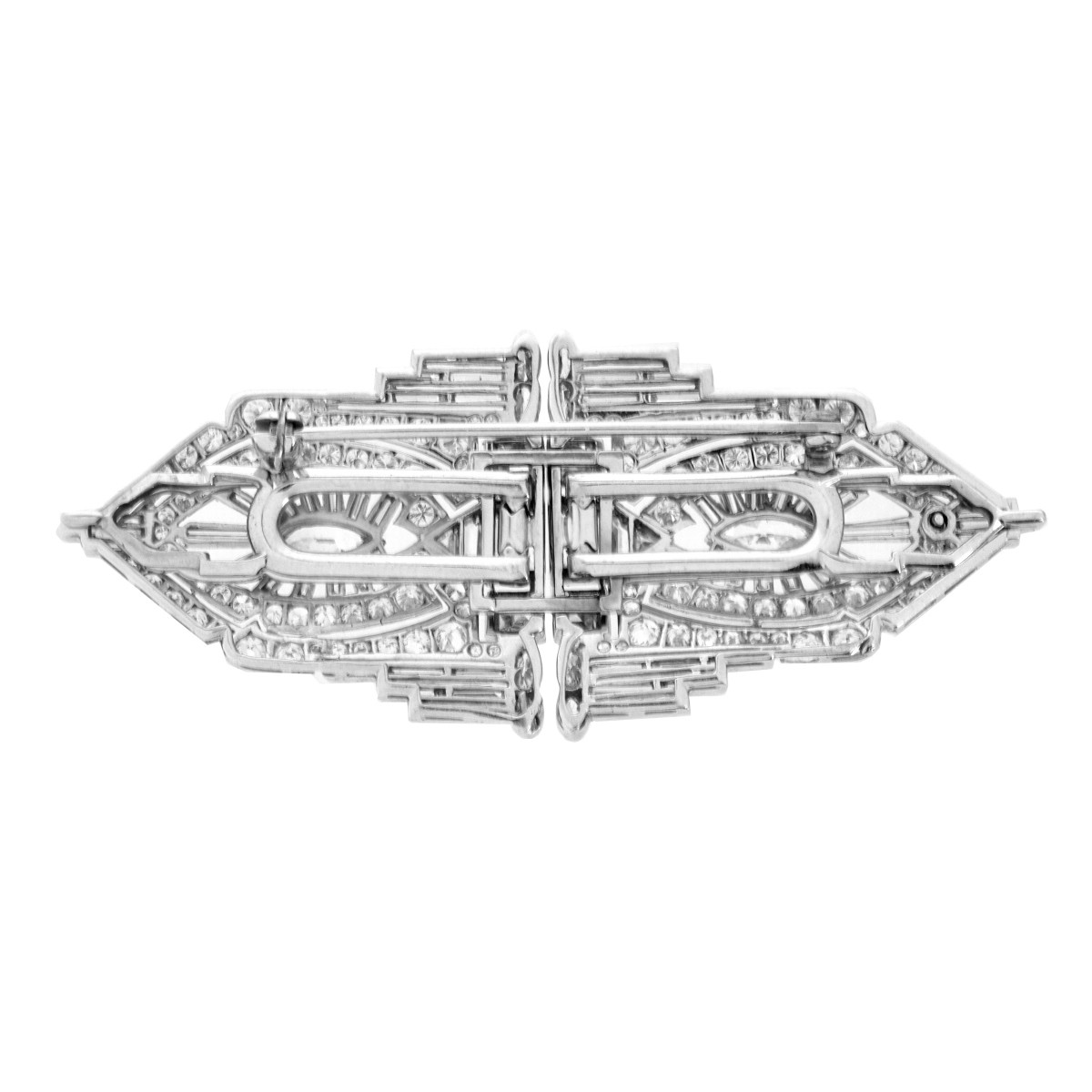 Art Deco Diamond and Platinum Brooch