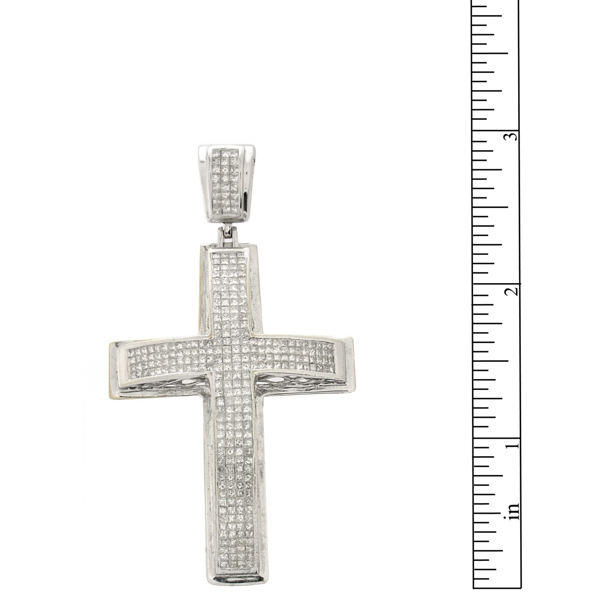 Diamond and 14K Cross Pendant