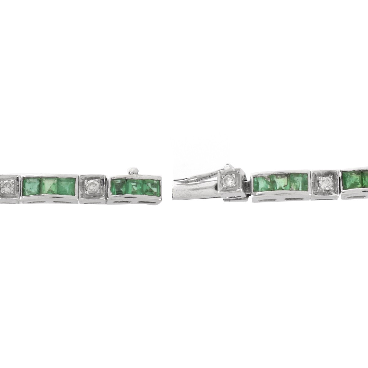 Emerald, Diamond and 18K Bracelet