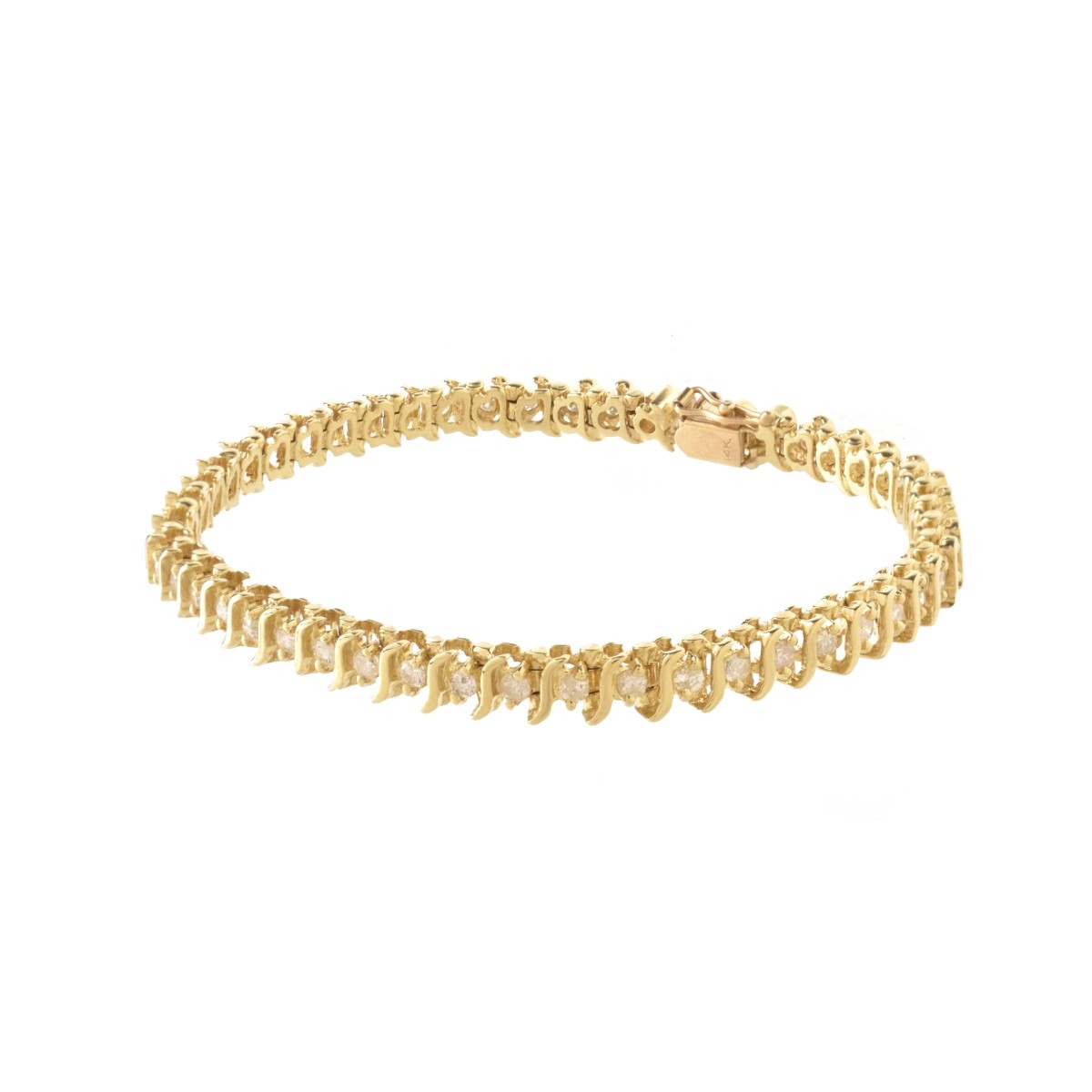 Diamond and 14K Bracelet