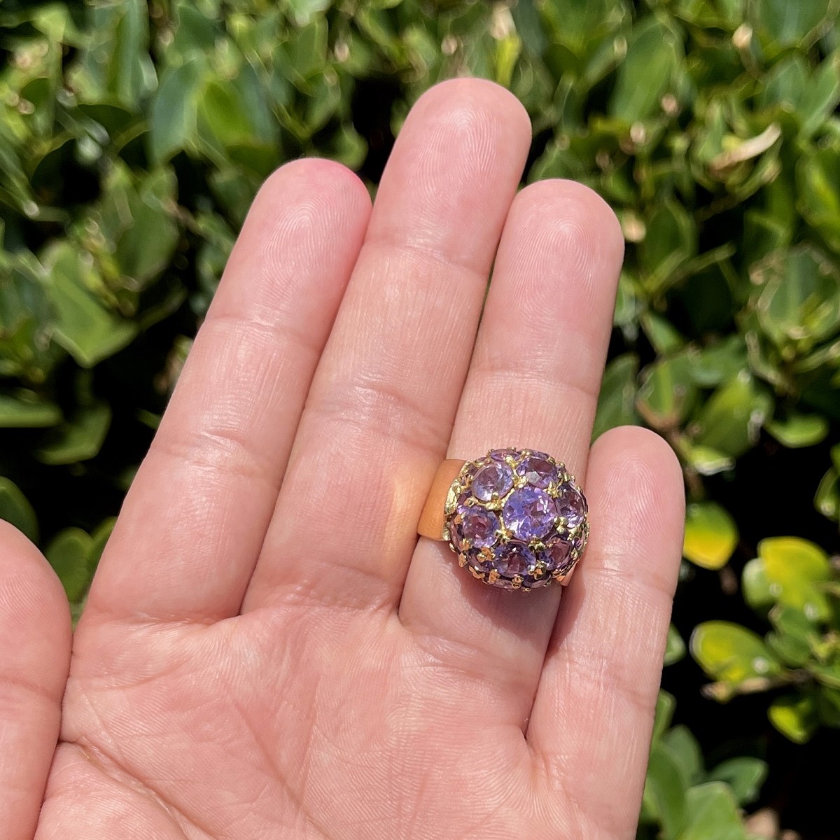 Amethyst and 18K Ring