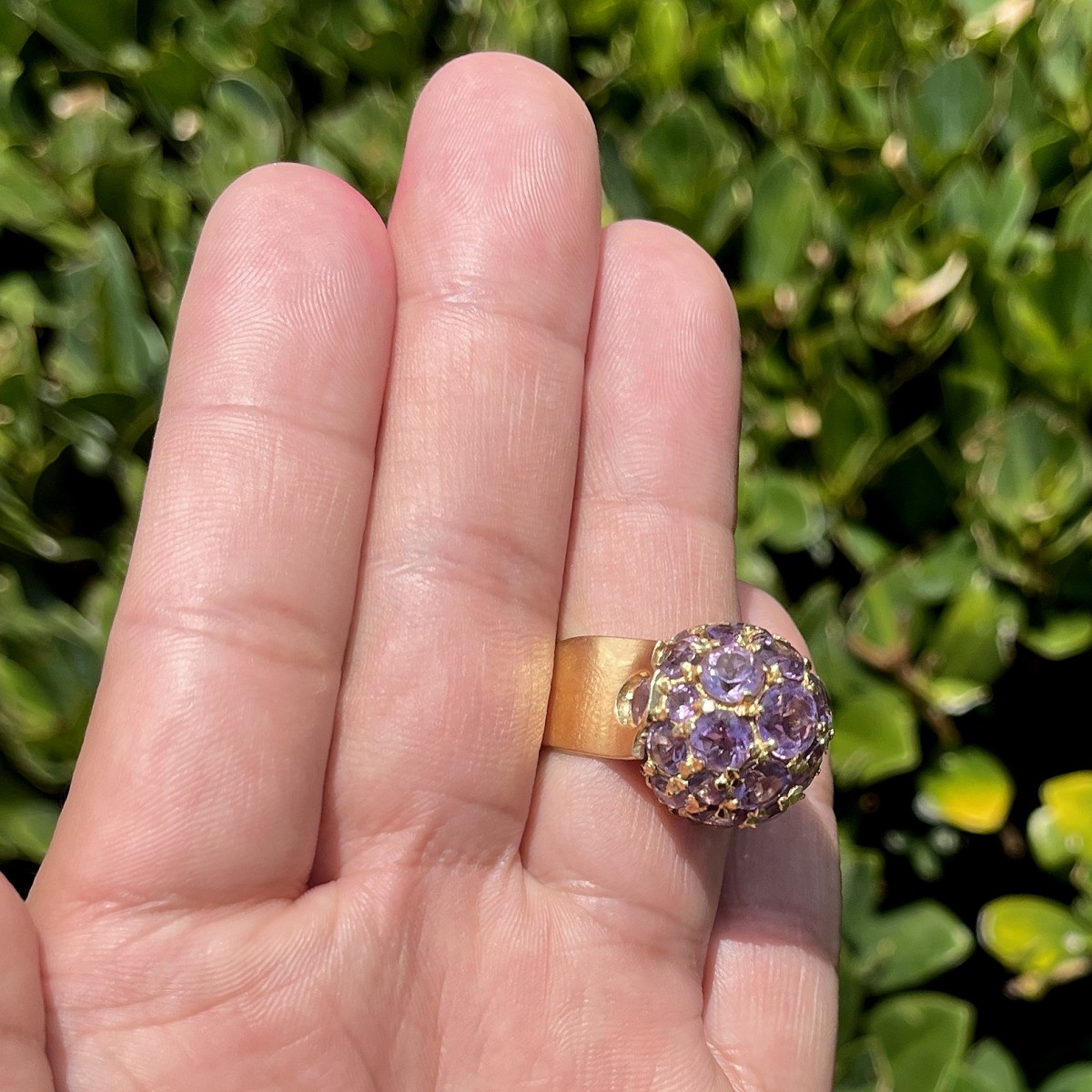 Amethyst and 18K Ring