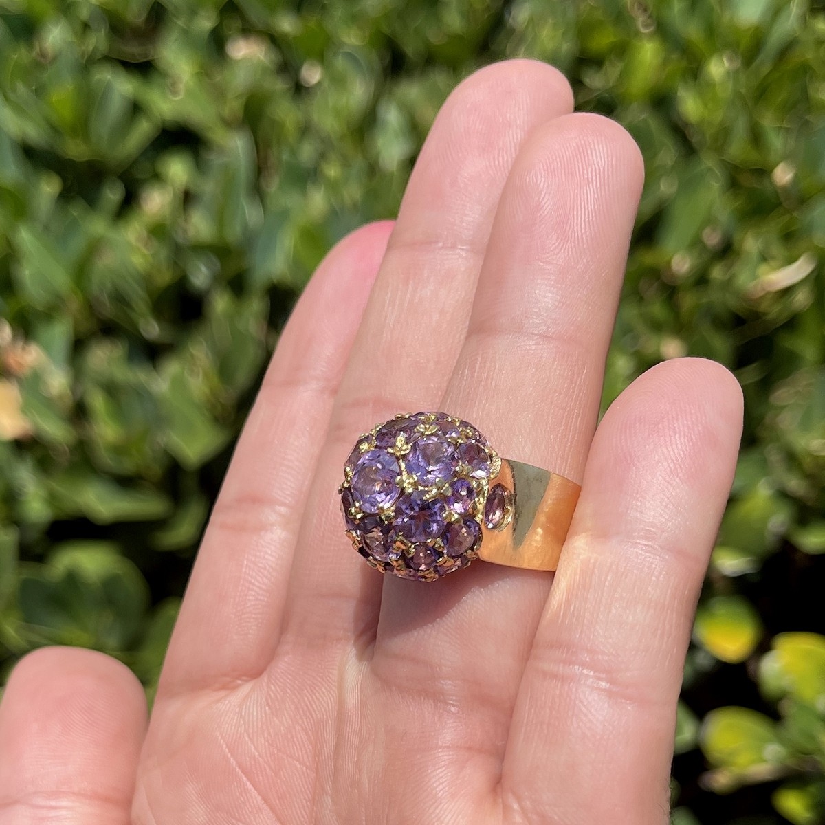 Amethyst and 18K Ring