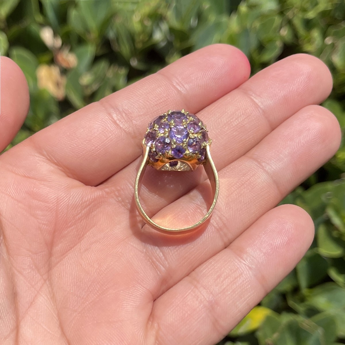 Amethyst and 18K Ring