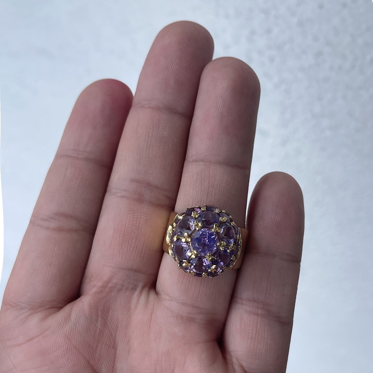 Amethyst and 18K Ring