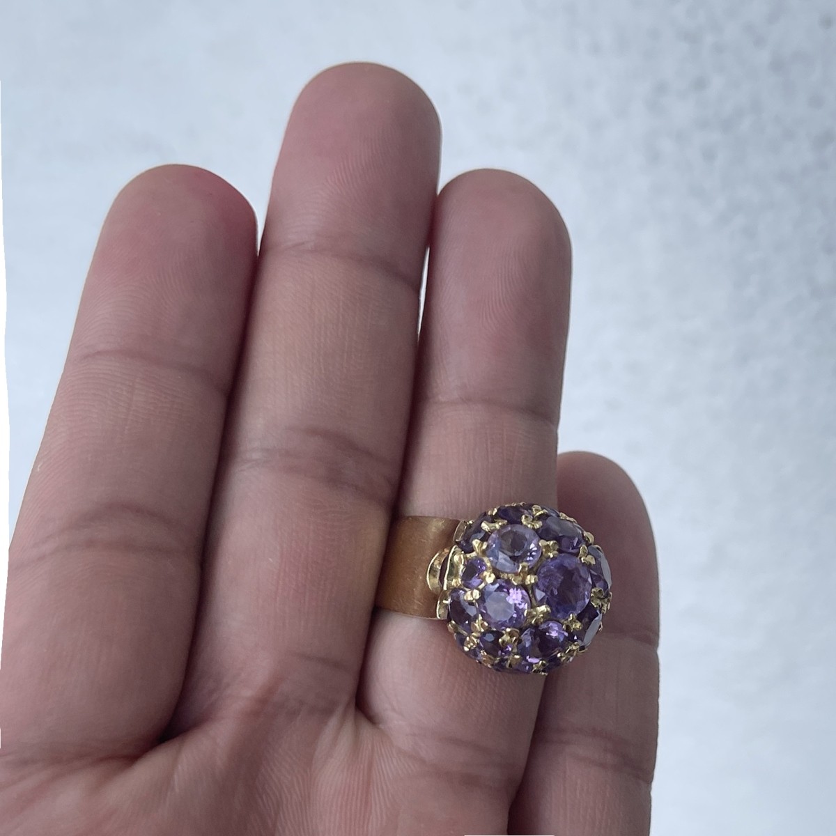 Amethyst and 18K Ring