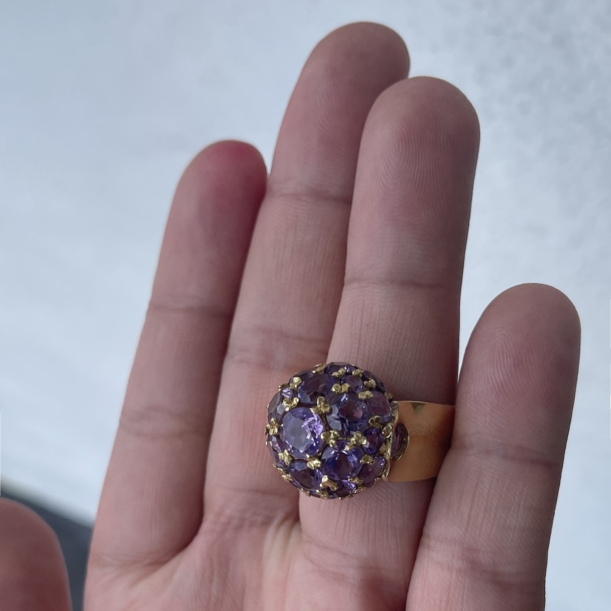 Amethyst and 18K Ring