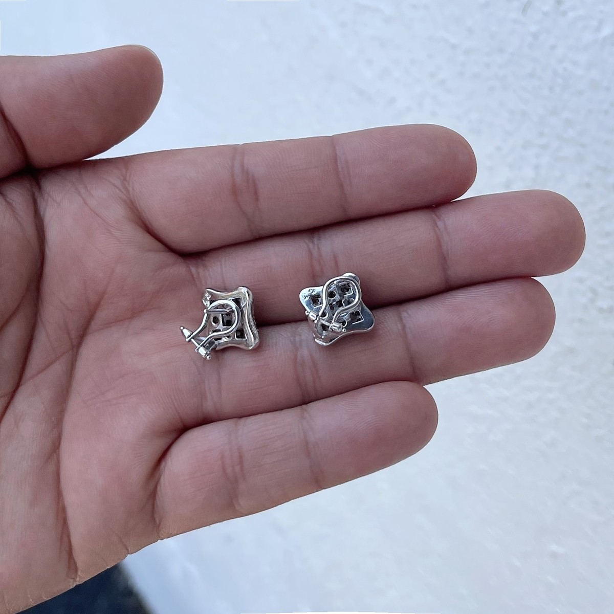 Diamond and 18K Earrings.